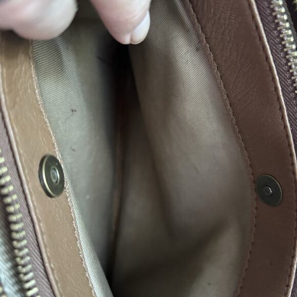 Lucky Brand Leather Fringe Purse Shoulder Crossbody Bag Bohemian Cottage Hippie - Picture 8 of 8